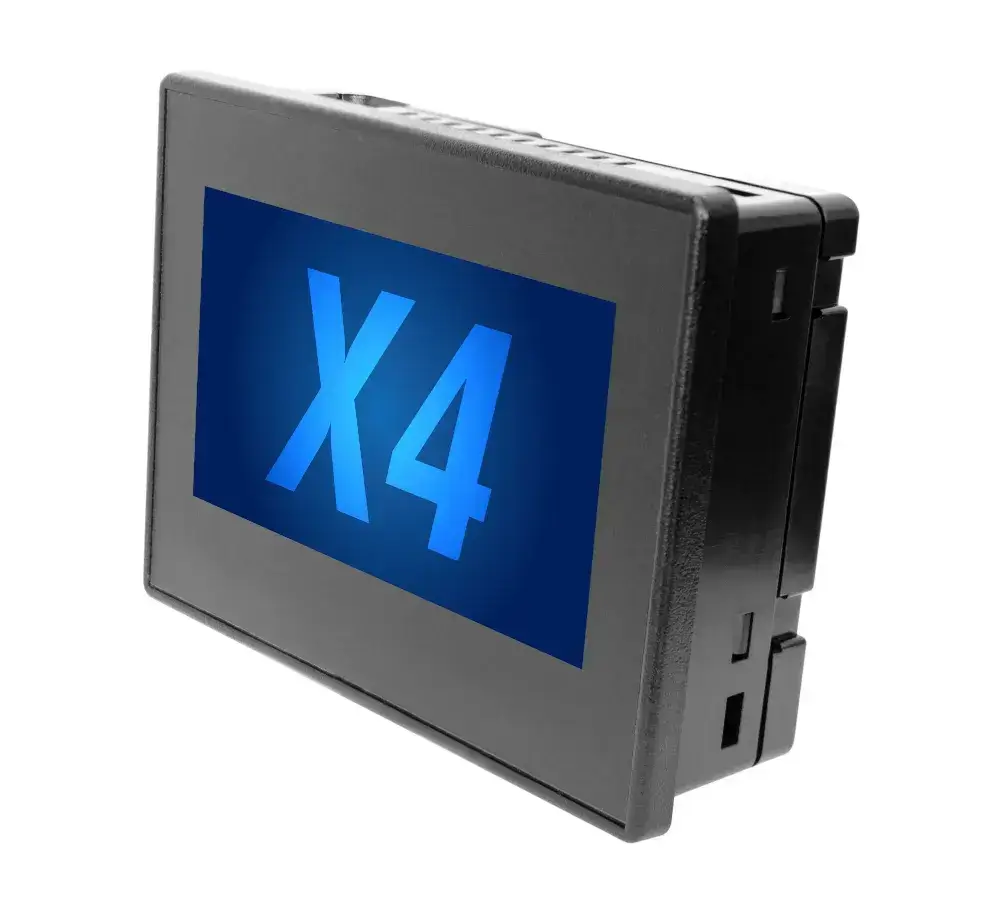 HORNER X4 PLC HMI automat s 4,3″ barevným dotyk displejem, s analog / digital vstupy a výstupy