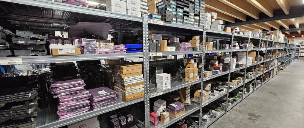 Warehouse of remanufactured industrial automation parts