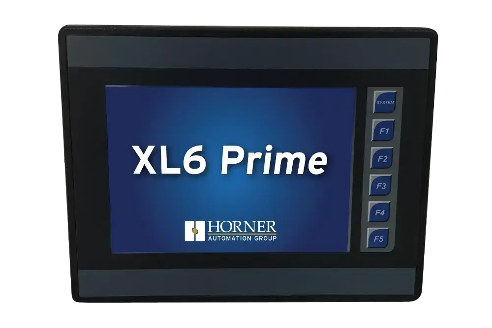 HORNER XL6 Prime PLC HMI automat s 5,7″ barevným dotyk displejem, s analog / digital vstupy a výstupy