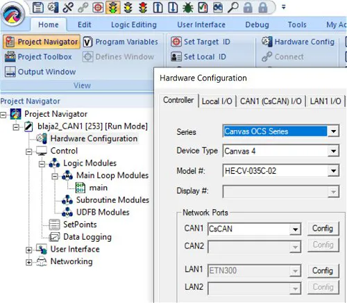 Recenze periferií Horner - nastavení portu