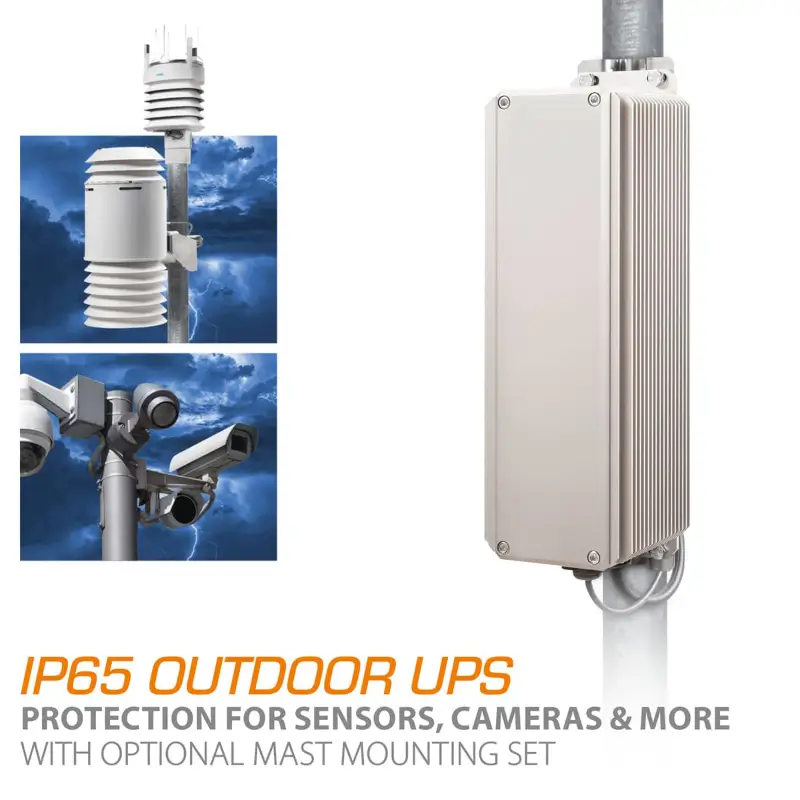 Bicker UPSI-2406R2IP-38AC on a pole for sensors and cameras