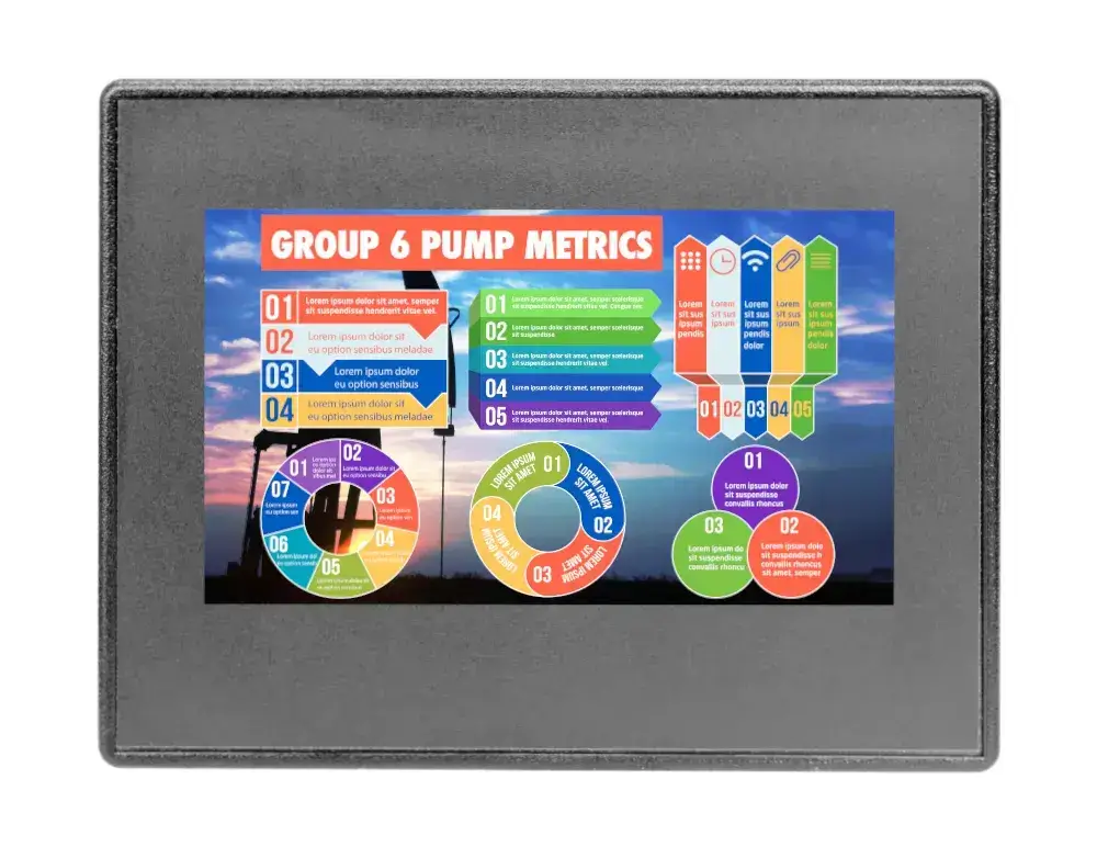 HORNER X4 PLC HMI automat s 4,3″ barevným dotyk displejem, s analog / digital vstupy a výstupy