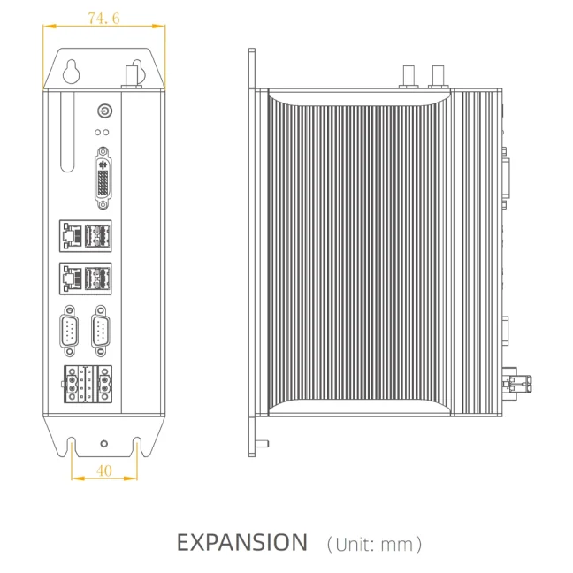 NP-6111-expansion - dimensions | Nodka PC | FOXON