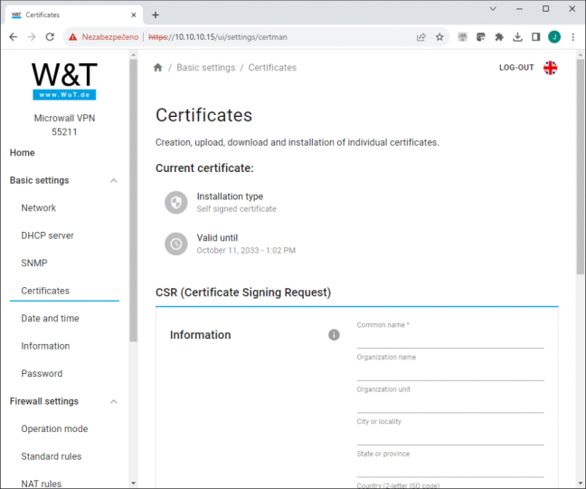 Microwall VPN, industrial Firewall, Ethernet bridge, NAT router and VPN WireGuard