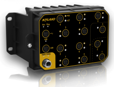 Aquam8012A průmyslový switch 8+4G/9+3G M12 porty, PoE, IP67
