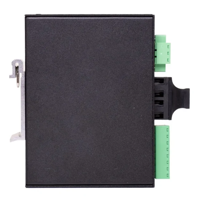 Media converter KOM200 RS232/422/485 to optical fiber, unmanaged converter from serial line (RS232/422/485) to optical medium, FOXON