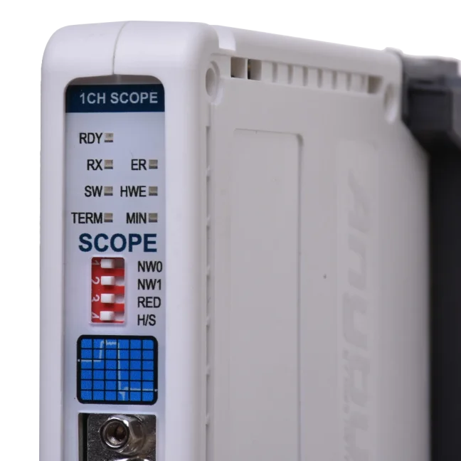ComBricks PROFIBUS repeater with oscilloscope for 1 PROFIBUS segment - detail | FOXON & Anybus (HMS)