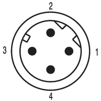 Conector M12 PROFINET 100Mbit/s, Macho