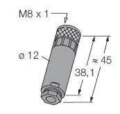 Konektor M8 přímý, 4pin, zásuvka - SKPC4K