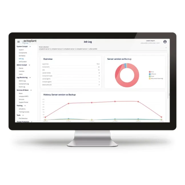 OCTOPLANT - automatické zálohování PLC, CNC, HMI, PC, měničů, switchů a dalších zařízení