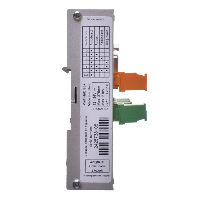 ProfiHub B5+R PROFIBUS multi-repeater - side view | FOXON