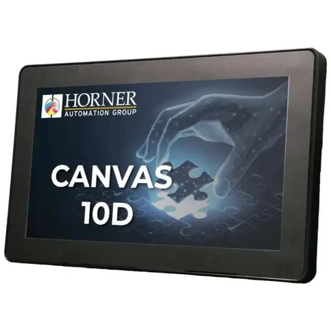 HORNER CANVAS 10D PLC HMI controller with 10.1″ colour touchscreen, analog / digital inputs and outputs