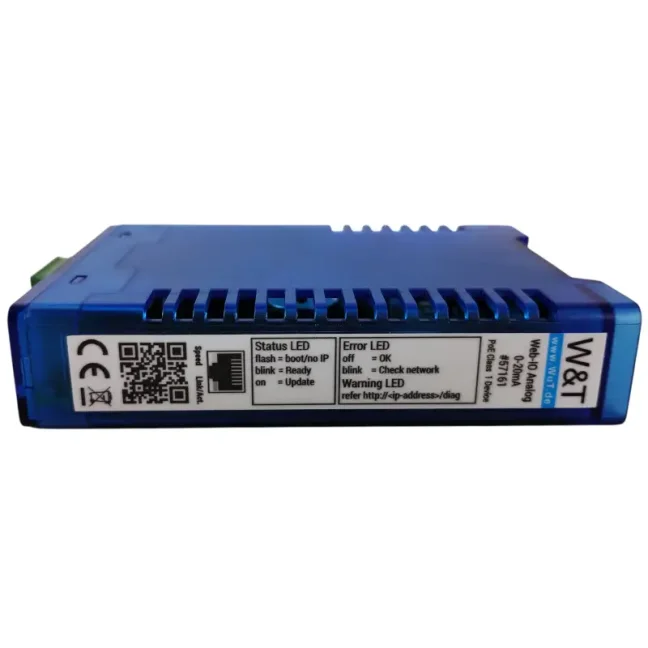 Ethernet IO entradas y salidas analógicas remotas 0-20mA: 2xAI/AO, Modbus TCP, REST, MQTT, OPC UA