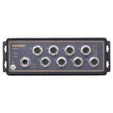 Aquam8 industrial switch 8x100MBit/s M12 PoE ports, EN50155, IP65