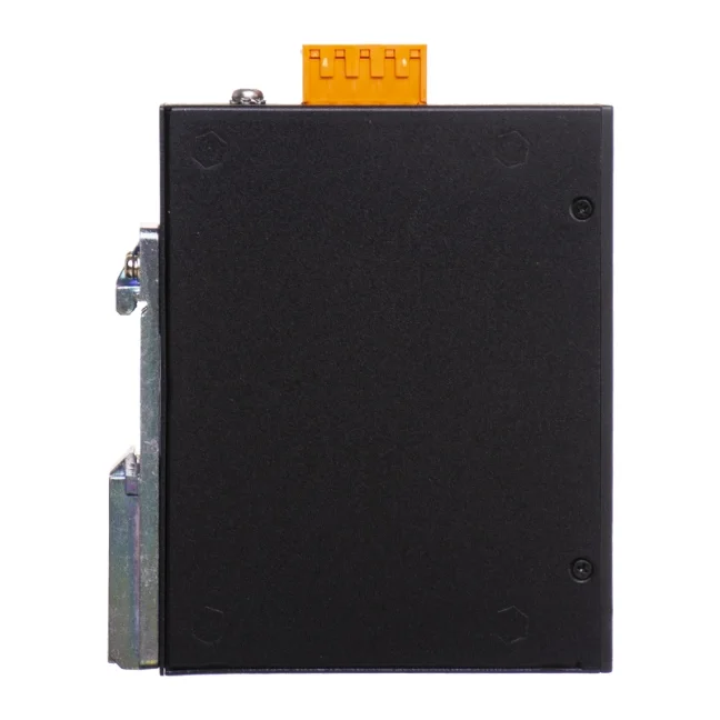 Industrial switch 5x 1Gbit RJ45, unmanaged, power supply 12-48VDC, metal chassis.