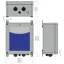 144 W 24 VDC / 6 A rugged industrial Bicker DC UPS IP67 with 99 Wh LiFePO4 battery