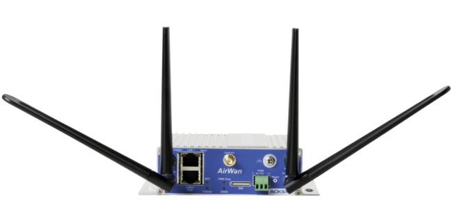 ACKSYS AirWan – průmyslový 4G LTE WiFi router s Dual SIM a GNSS