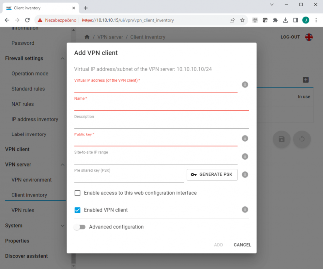 Microwall VPN, industrial Firewall, Ethernet bridge, NAT router and VPN WireGuard
