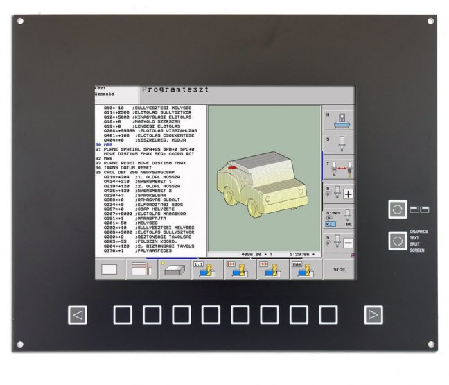 Náhrada monitoru HEIDENHAIN  BC 110, BC 110B, BC 110BF s přední deskou