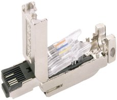 RJ45 PROFINET konektor 100Mbit/s. Fact Connect kabel 180°