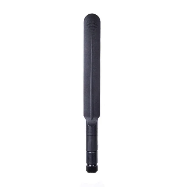 Antena LTE con conector de 90°/180°, 3 dBi, conector SMA (macho), sin cable