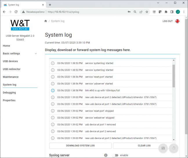 USB Server Megabit 2.0