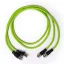 2× PROFINET RJ45 (m) – M12 (f) D coded 1m adapter cable for Navitek IE