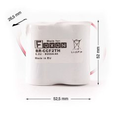 Battery BR-CCF2TH for Cutler Hammer, GE Fanuc, A06B-0073-K001