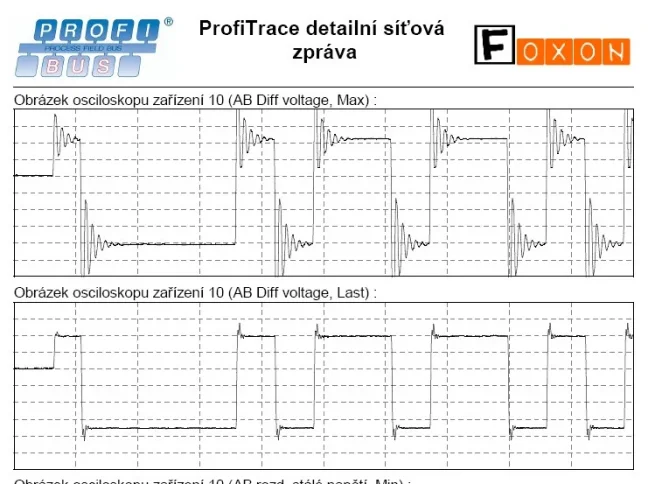 Diagnostika, testování, měření, analýza a opravy sítí PROFIBUS, MPI, FOXON Liberec