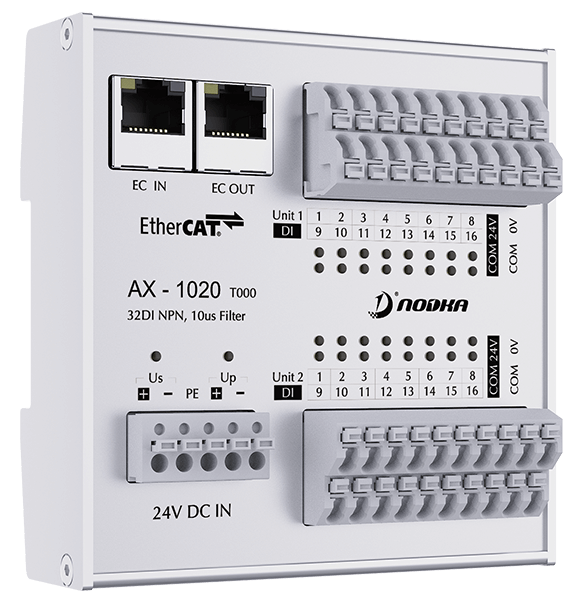 32xDI 10μs, NPN 24VDC, EtherCAT IO module