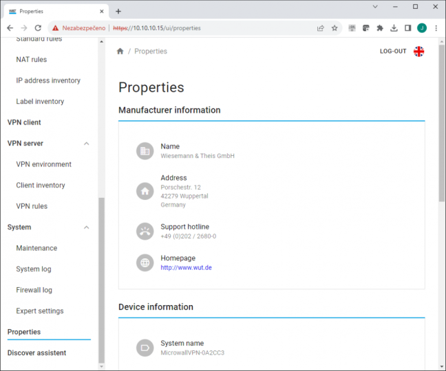 Microwall VPN, industrial Firewall, Ethernet bridge, NAT router and VPN WireGuard