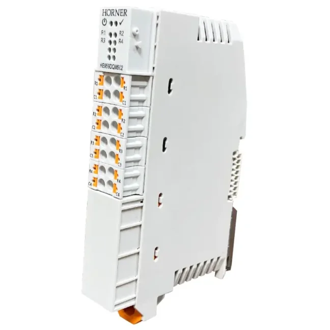 OCS-I/O – modulární CsCAN I/O systém pro PLC automaty HORNER - Provedení: Základní modul + 2× flex DI/AI (12bit), 2× DO, 1× univ. AI (16bit), 1× AO