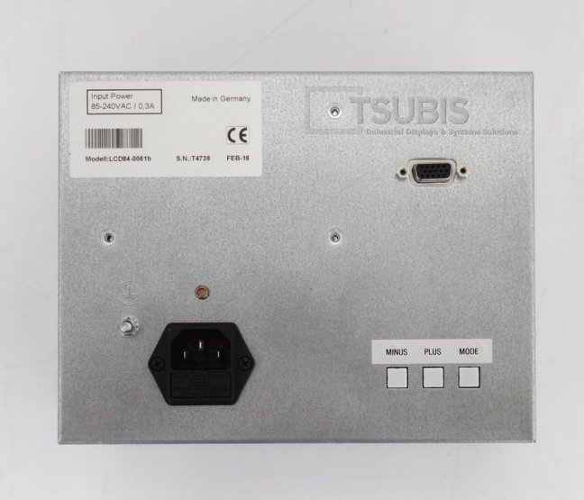 Monitor for 9" a 10" Mono CRT NUM 750 a NUM 760 (230V AC)
