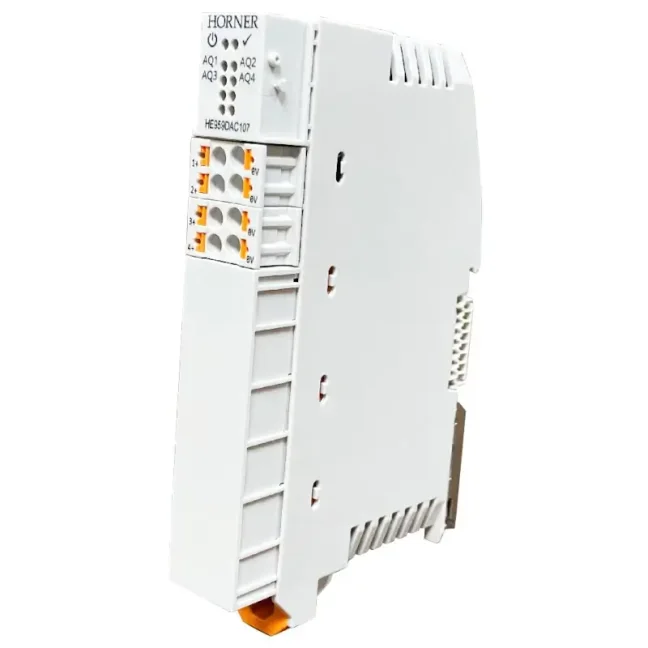 OCS-I/O – modular CsCAN I/O system for HORNER PLCs - Versión: Basic module + 2× flex DI/AI (12bit), 2× DO, 1× univ. AI (16bit), 1× AO