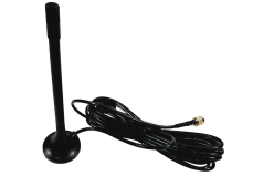 Wifi antenna magnetic 2.4 GHz, 3 dBi, SMA-RP female, cable 3m
