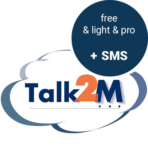 250 SMS k účtu Talk2M free, light a pro