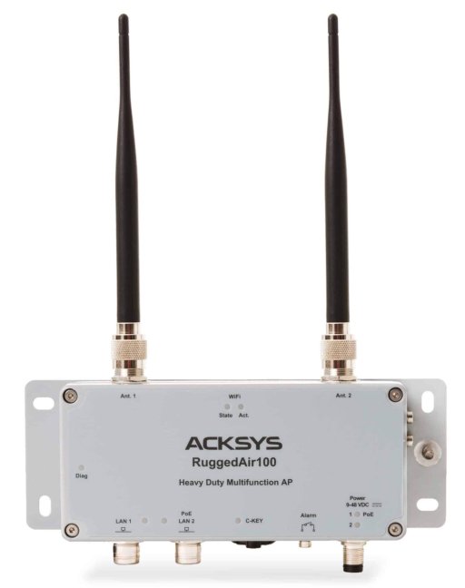 ACKSYS RuggedAir100 – odolný průmyslový WiFi Access Point a klient IP66