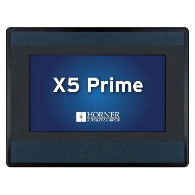 HORNER X5 Prime PLC HMI controller with 4,3″ colour touchscreen, analog / digital inputs and outputs