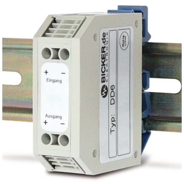 6 W DC/DC voltage converter Bicker (9–36 VDC → 5 / 10 / 12 / 24 VDC)