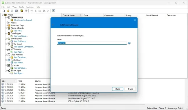 TOP 100 servidores OPC UA/DA en una licencia de Kepware Server, Manufacturing Suite