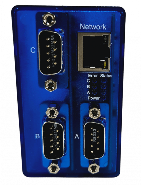 COM Server 3x RS232 / RS422 / RS485, PoE