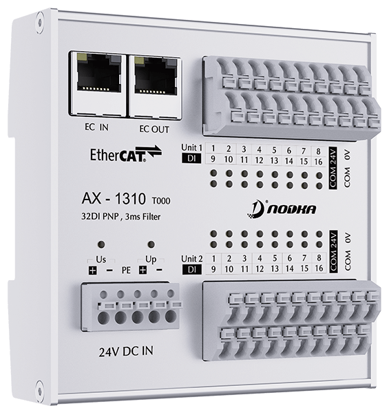32xDI 3ms, PNP 24VDC, EtherCAT IO module