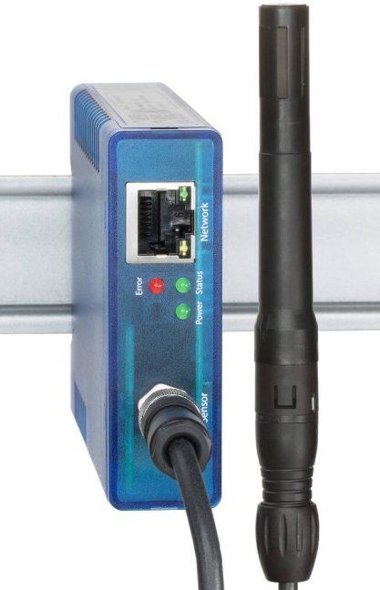 High precision Ethernet thermometer and hygrometer, Modbus TCP, REST, MQTT, OPC UA
