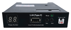 USB 3,5" floppy emulator 1.44 MB / 720 kB Double Density, Typ-F, 34 Pin, robot optimized
