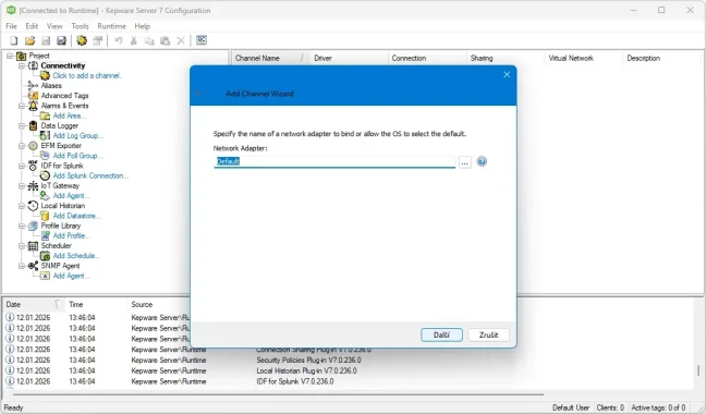 TOP 100 servidores OPC UA/DA en una licencia de Kepware Server, Manufacturing Suite