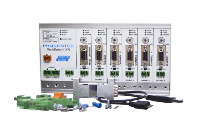 ProfiSwitch X5 for changing PROFIBUS speeds