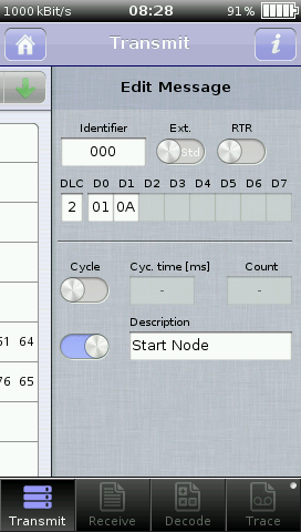 License „Protocol monitor“ for CANtouch® tester