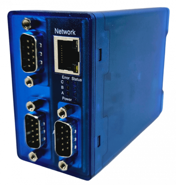 COM Server 3x RS232 / RS422 / RS485, PoE