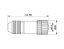 M12 connector for PROFIBUS, female