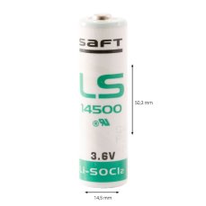 Battery LS14500STD for Allen-Bradley, SIMATIC S7-400, S5-101/115 and Modicon